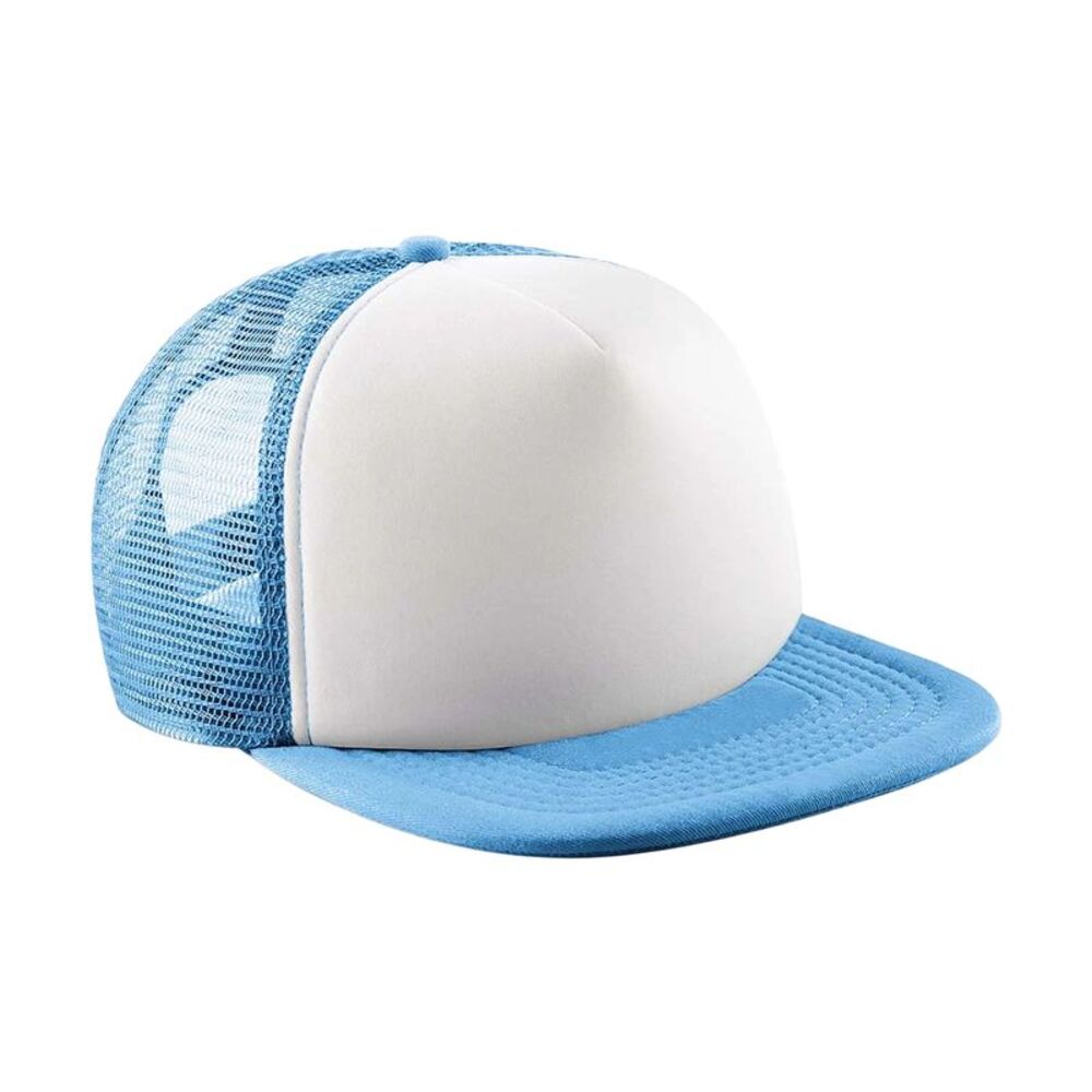 Beechfield Vintage  Trucker Cap / Sky/White